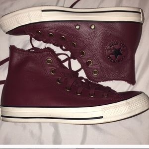 Leather converse